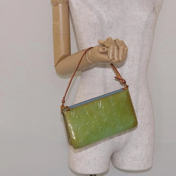 LOUIS VUITTON Monogram Vernis Lexington Pouch Baby Blue M91011 LV Auth BA4728 - Picture 3 of 16